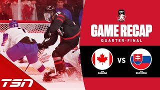 Canada vs Slovakia  2023 World Juniors Highlights [upl. by Rosol]