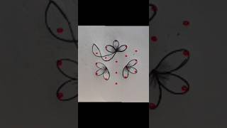 🌹5to3 dots simple middle kolam designs 🌹🌼🌿🌸 [upl. by Nohsram]