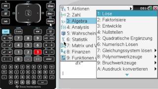 Umgekehrte Kurvenuntersuchung mit dem TI Nspire CX CAS [upl. by Arel]