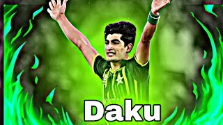 Naseem Shah × Daku🔥  Naseem shah bowling🥵  Awais Editz [upl. by Thay]