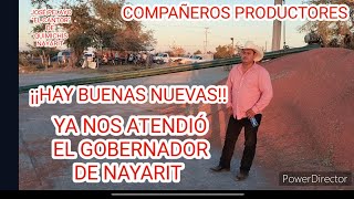 ¡¡YA NOS ATENDIÓ EL GOBERNADOR COMPAÑEROS PRODUCTORES DE SORGO [upl. by Olnek]