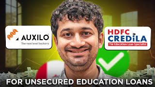 Comparing HDFC Credila vs Auxilo Education Loans 2024  Best Lender For NonCollateral Study Loans [upl. by Aivart]