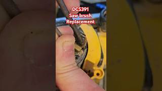 Quick Fix Dewalt DCS391 Brush Replacement DewaltTools [upl. by Eelegna]