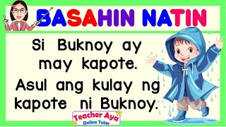 FILIPINO READING LESSON  PANGUNGUSAP Magsanay at Matutong bumasa  Teacher Aya Online Tutor [upl. by Assisi885]