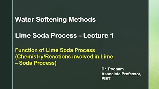 Lime Soda Process Lecture 1 Function of Lime Soda Process [upl. by Springer]