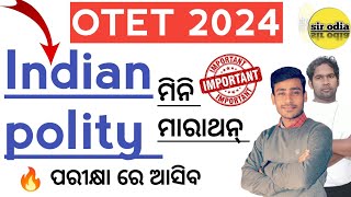 LIVE polity marathon SIR ODIA [upl. by Annatnom]