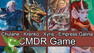 Three blue decks and a goblin Chulane vs Krenko vs Xyris vs Empress Galina EDH  CMDR game [upl. by Elson228]