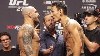 UFC 276 Final FACE OFF Alexander Volkanovski vs Max Holloway [upl. by Crispen]