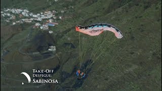 Outflow fuga Paragliding El Hierro with caption [upl. by Suhploda]