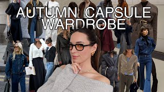 HOW TO BUILD A 10 PIECE CAPSULE AUTUMN WARDROBE  Classic highstreet basics amp my wardrobe essentials [upl. by Ceporah]