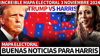 ¡Increíble Cambio Resultados de la Votación Temprana en el Mapa Electoral 2024 Harris  Trump [upl. by Cromwell]