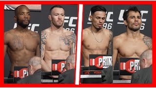 UFC 296 PESAGEM LEON EDWARDS VS COLLBY COVINGTON [upl. by Meter]