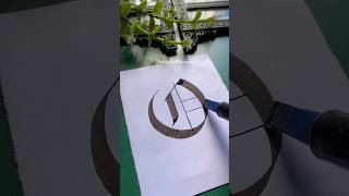 How to write letter quotOquot in calligraphy gothic font shorts calligraphy lettering youtubeshorts [upl. by Hulbig]