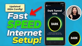 How to Import Slow DNS Config on Dark Tunnel VPN  Fast Speed Internet 2024 [upl. by Prue]