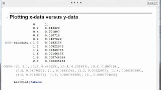 Plotting data in Mathematica [upl. by Eiramit]