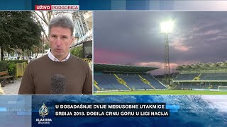 Crna Gora dočekuje Srbiju jake policijske snage oko stadiona u Podgorici [upl. by Sheela]