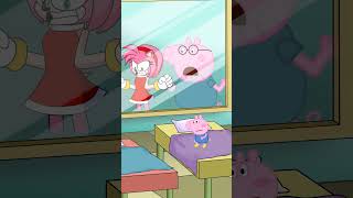 Is Baby Amy Rose a Cry because Peppa Zombie Apocalypse peppapig sonic sonic3 sonicthehedgehog [upl. by Auqinat]