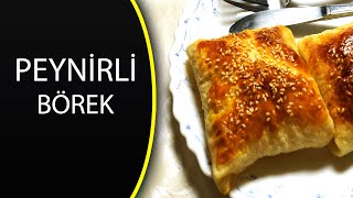 PEYNİRLİ BÖREK  Hazır yufkadan fırında peynirli börek tarifi [upl. by Nerdna]