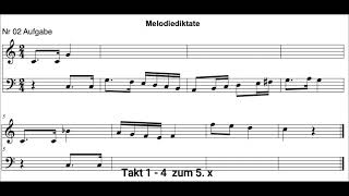 2st Melodiediktate TEST ZHK Teil 04 [upl. by Modie406]