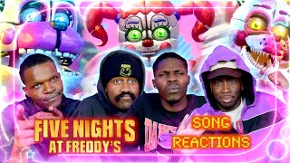 FNAF NOOBS REACTS TO FIVE NIGHTS AT FREDDYS Songs 47 BY The Living Tombstone [upl. by Aroved]