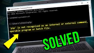 SOLVED How to Fix quotPIP Is Not Recognized as an Internal or External Commandquot  100 Works in 2024 [upl. by Otit896]