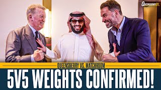 Frank Warren amp Eddie Hearn select 5 v 5 weights with His Excellency plus Wembley Stadium surprise 🍿 [upl. by Glynnis]