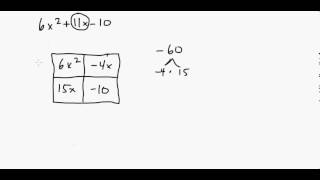 Factoring Quadratics II Grade 89 [upl. by Harrow44]