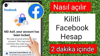 Facebook Hesabı Nasıl Açılır 2024  Facebook Hesabının Kilidi 2 Dakika İçinde Açılıyor [upl. by Hajile261]