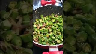 Bhindi ki sabji  RZ VIBES  food cooking bhindi cookingokra [upl. by Einon]