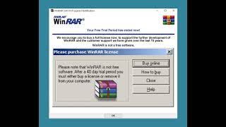 12DAMDO  Your Free Trial of WinRar has Expired [upl. by Amsirac]