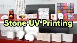 Stone printing  Photo  image on stone  Marble and Tile UV Printing  Compress iUV 600s [upl. by Schlicher]