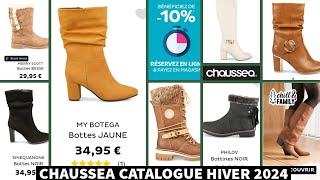 📣 CHAUSSEA 💯 CATALOGUE BOTTES FEMME 50 😱 trend HIVER 2024 chaussea promo arrivage soldes [upl. by Derward951]