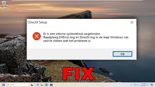 Fix DirectX Setup Error An Internal System Error Occurred in Windows 1011 Tutorial [upl. by Haiel]