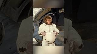 Este astronauta resulta ser un chimpancé peliculas filmshortsviral movies [upl. by Aiepoissac546]