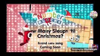 Numberblocks How Many Sleeps Till Christmas Coming Soon On cbeebies [upl. by Brice]