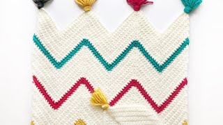 How to Start a Crochet Chevron Blanket [upl. by Tarah]