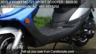 2013 JONWAY MC 123 SPORT SCOOTER SPORT  for sale in MESA A [upl. by Anujra]