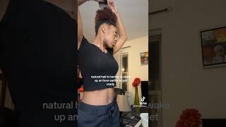 we naturals just want to SLEEP IN 🥹 naturalhair type4naturalhair hairstyles grwm curls [upl. by Kandace]