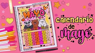 Cómo hacer tu CALENDARIO de MAYO de los OSOS ESCANDALOSOS  ososescandalosos barebears calendario [upl. by Matland]