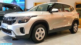 Kia Seltos HTE 2024  Updated Seltos 2024 Base Model  Interior and Exterior  Reallife Review [upl. by Annaert]