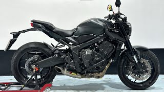 Honda Cb650r Black edition Exhaust sound Akrapovic full system [upl. by Arodasi]