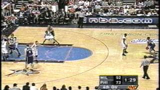 Rafer Alston Dribbles Between His Legs Whistled For Traveling [upl. by Alaik]