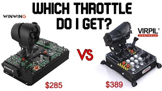 Virpil vs WinWing  Which Throttle is Better Orion 2 vs CM2 [upl. by Anahsor]