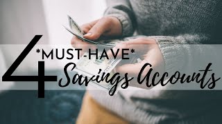 4 Types of Savings Accounts EVERYONE Should Have⎟PERSONAL FINANCE TIPS⎟How to Save Money [upl. by Maurice758]