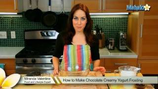 How to Make Chocolate Creamy Yogurt Frosting [upl. by Maddy443]