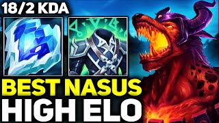 RANK 1 BEST NASUS DOMINATING HIGH ELO IN SEASON 14  League of Legends [upl. by Ettenay855]