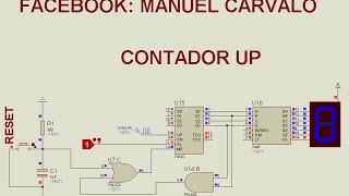 CONTADOR UP DOWN PARTE 1 74LS193 [upl. by Aihsekel]