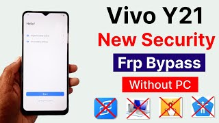 Vivo Y21 Frp Bypass New Security 2024 Android 12 Without Pc [upl. by Leinadnhoj]