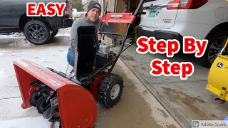 Craftsman MTD Snowblower Wont Start  Tecumseh Engine part 1 [upl. by Aerbas390]