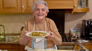 Pasta Grannies discovers Nonna Rosas straw and hay tagliatelle [upl. by Kokaras]